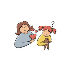 Signs of autism in children. Trouble interpreting what others feel. Alexithymia.