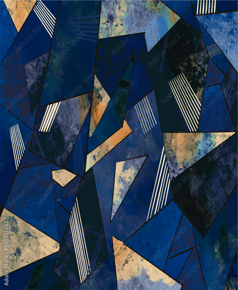 Aufkleber geometric vector pattern with different textures.