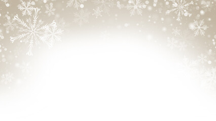 background with beautiful snowflakes for new year and christmas	