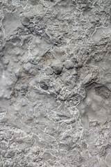 Stone texture covered with calcium deposits. Pamukale texture. Grey back.