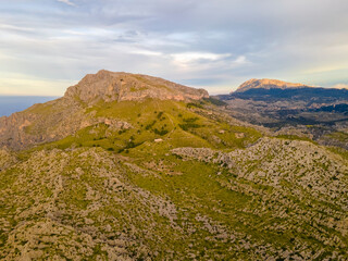 Sa Calobra & Mountains from Drone, Mallorca
