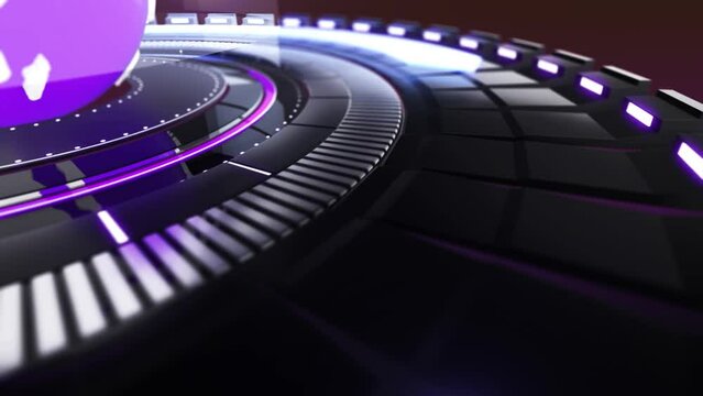Broadcast News Intro, Purple Color Background
