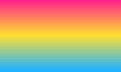 Pansexual Pride Flag gradient blurred backdrop - magenta, yellow and cyan. LGBTQ community panromantic gender group background design template.