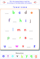 It is a worksheet prepared to teach upper and lower case letters in the alphabet.