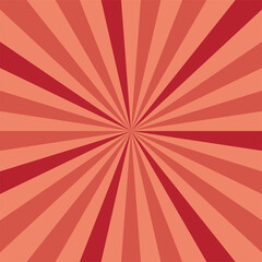 赤いマルチカラー放射状のストライプ背景素材