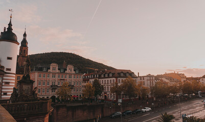 Fototapeta premium Neckar Waterfront in Heidelberg, Germany