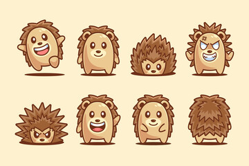 Collection of Hedgehog Cartoon Character © Rexcanor