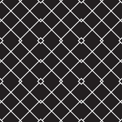 Black and white square seamless patterns, monochrome illustrations. Scandinavian style.
