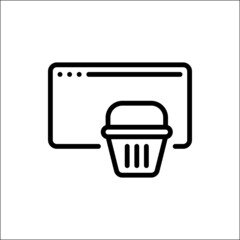 icon online shop, suitable for icon presentations, web and mobile applications