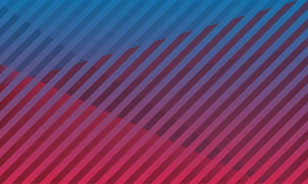Geometric, gradient diagonal striped background in pink, purple, red and blue hues; good for slides, corporate media, wallpaper and meeting backgrounds.
