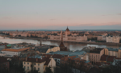 Obraz premium View over the Danube in Budapest