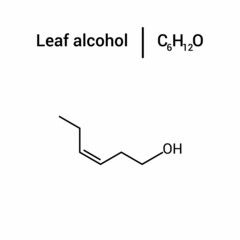 chemical structure of leaf alcohol (C6H12O)