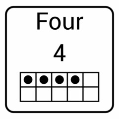 ten frame representation of the number