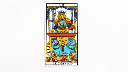 Le chariot tarot card