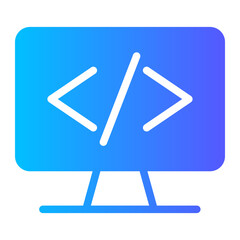 web development gradient icon