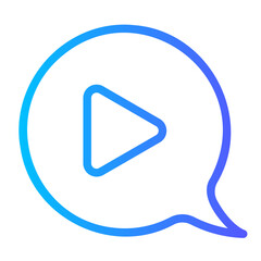 video marketing gradient icon