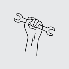 Happy labour day symbol