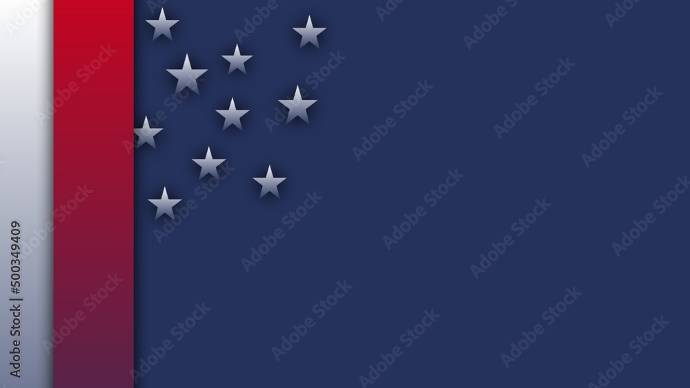 Wall mural modern simple abstract with square and star geometric background in the blend of dark blue, white, a