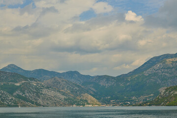 mesmerizing landscape of mountains and bay in montenegro