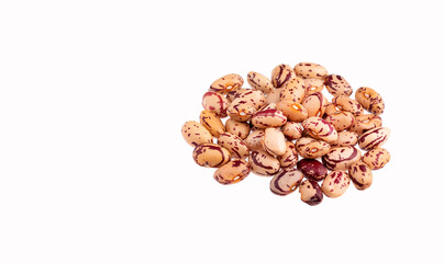 Raw dry pinto beans in heap - Phaseolus vulgaris