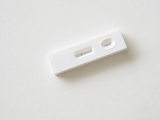 ATK Antigen test kit covid-19 virus test on white background