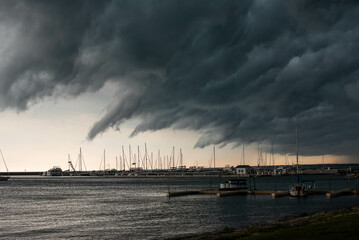 Storm clouds over Lake Huron