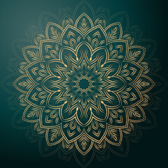 Arabesque style decorative mandala pattern background