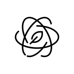 Ecology and Environment related line icon. Nature and Renewable Energy simple symbol. Contains such as Environment, Eco, Alternative Power, Recycle, Water Drop and more. Editable stroke.