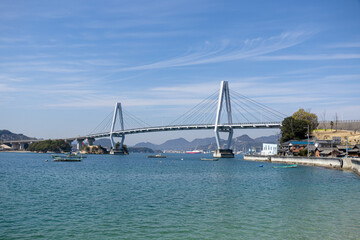 Naklejka premium ゆめしま海道 弓削大橋（愛媛県上島町 弓削島と佐島）