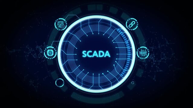 System Supervisory Control And Data Acquisition technology concept. SCADA