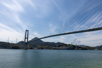 Fototapeta premium ゆめしま海道 岩城橋（愛媛県上島町 岩城島と生名島）