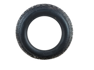 car tire isolated on white