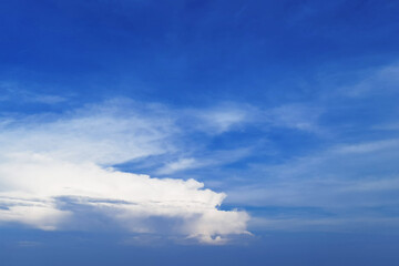 Naklejka na ściany i meble Beautiful blue sky with cloud in nature 