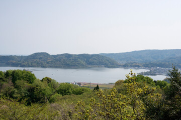 東郷湖の眺望（鳥取県）