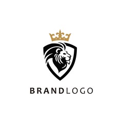 Modern abstract Shield king tiger logo. This logo icon incorporate with Shield and tiger in the creative way