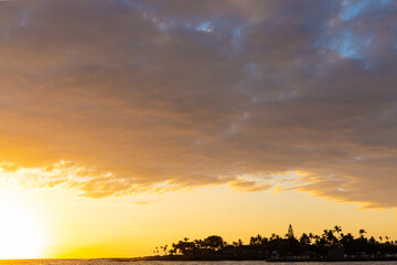 Sunset On Kailua Bay, Kailua-Kona, HawaiiIsland, Hawaii, USA