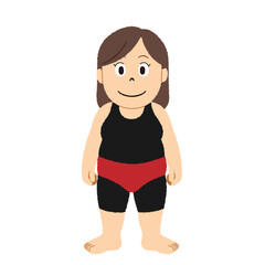 相撲女子のイラスト