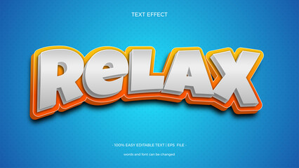 Relax text effect