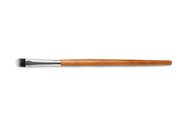 New makeup brush on white background