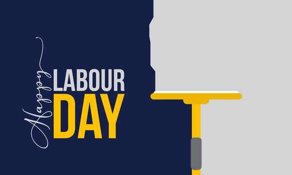 Happy Labour Day Or Working Day . 1st May Labour Day Concept For Banner, Poster, Card And Background Design.