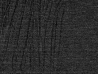 crumpled black jean texture for background