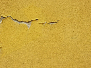crack yellow concrete wall texture, earthquake effect