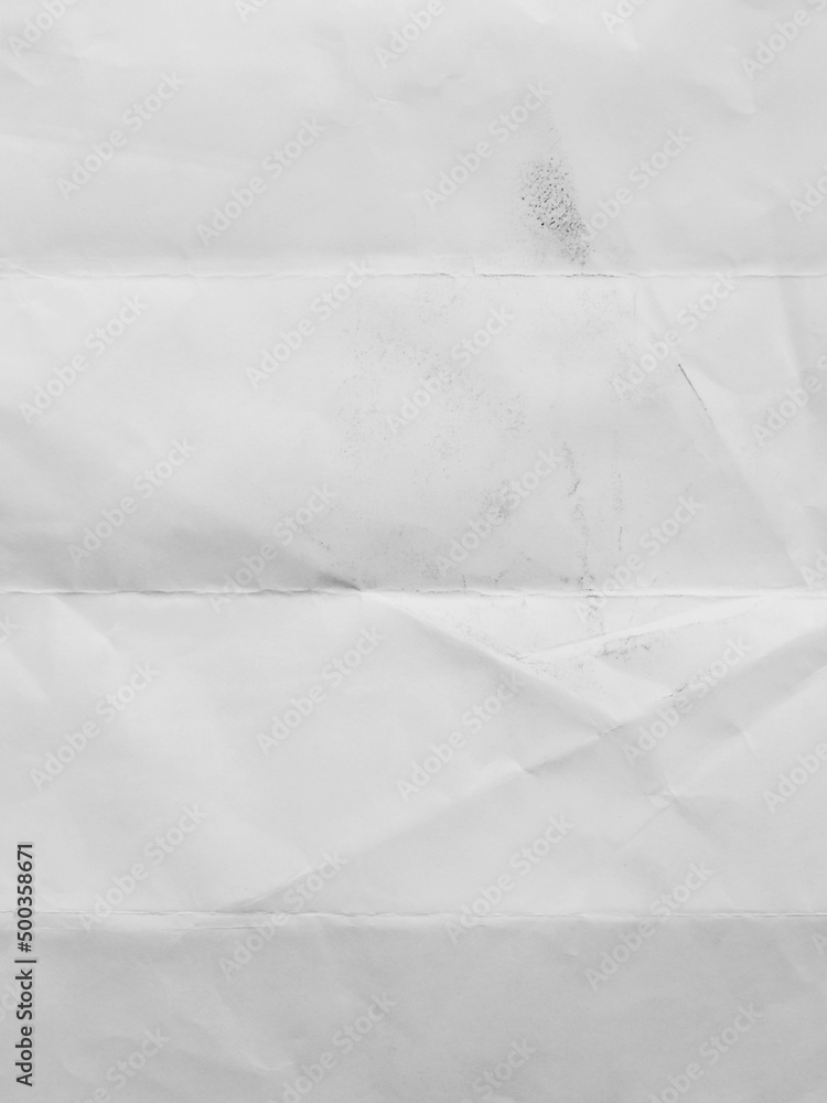 Poster dirty white fold paper sheet texture