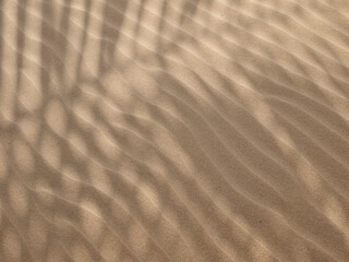 Sand texture.Dented wave of the blow of the wind - 500359640