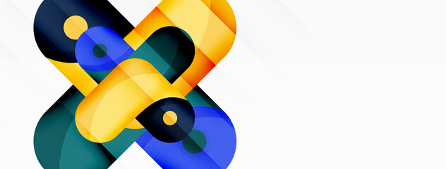 Creative geometric wallpaper. Trendy minimal abstract background. Techno business template for wallpaper, banner, background or landing