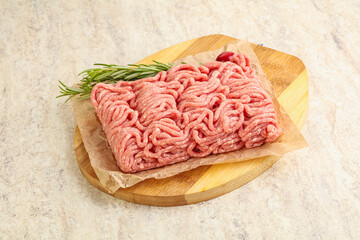 Raw beef minced meat for cooking