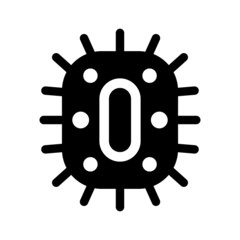 Bacteria microbe vector icon symbol design