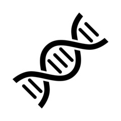 Obraz premium Chromosome DNA vector icon symbol design