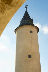 Fototapeta na wymiar Tower of a medieval european castle