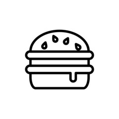 BURGER NEW ICON VECTOR SIMPLE